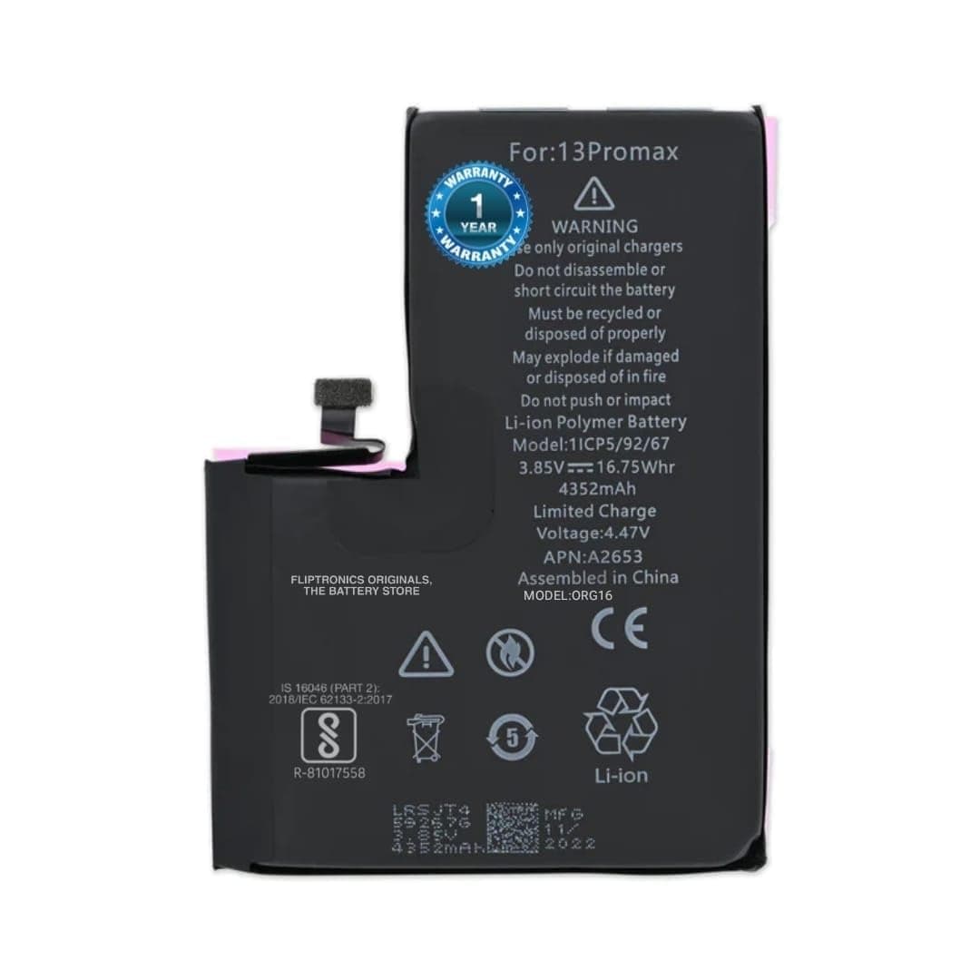 Original Battery for iPhone 13 Pro Max A2643 A2484 A2641 A2644 A2645 Battery with 1 Year Warranty** (13 PRO MAX)