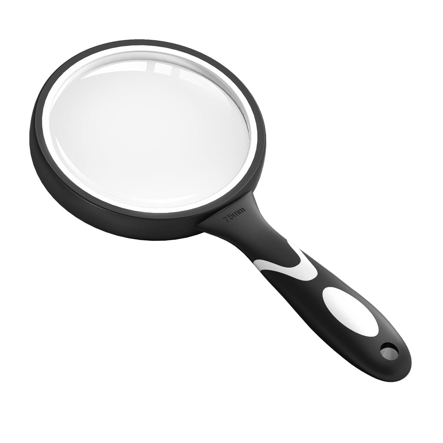 Large Magnifying Glass, 10X Magnifying Glasses for Reading Hobbies Applied to Science Books Hobby Observation Premium Soft Hand Shank Magnifier for Seniors
