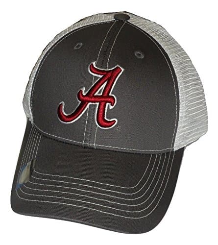 National CapAlabama Crimson Tide Adjustable Gray Cap Mesh Back Hat
