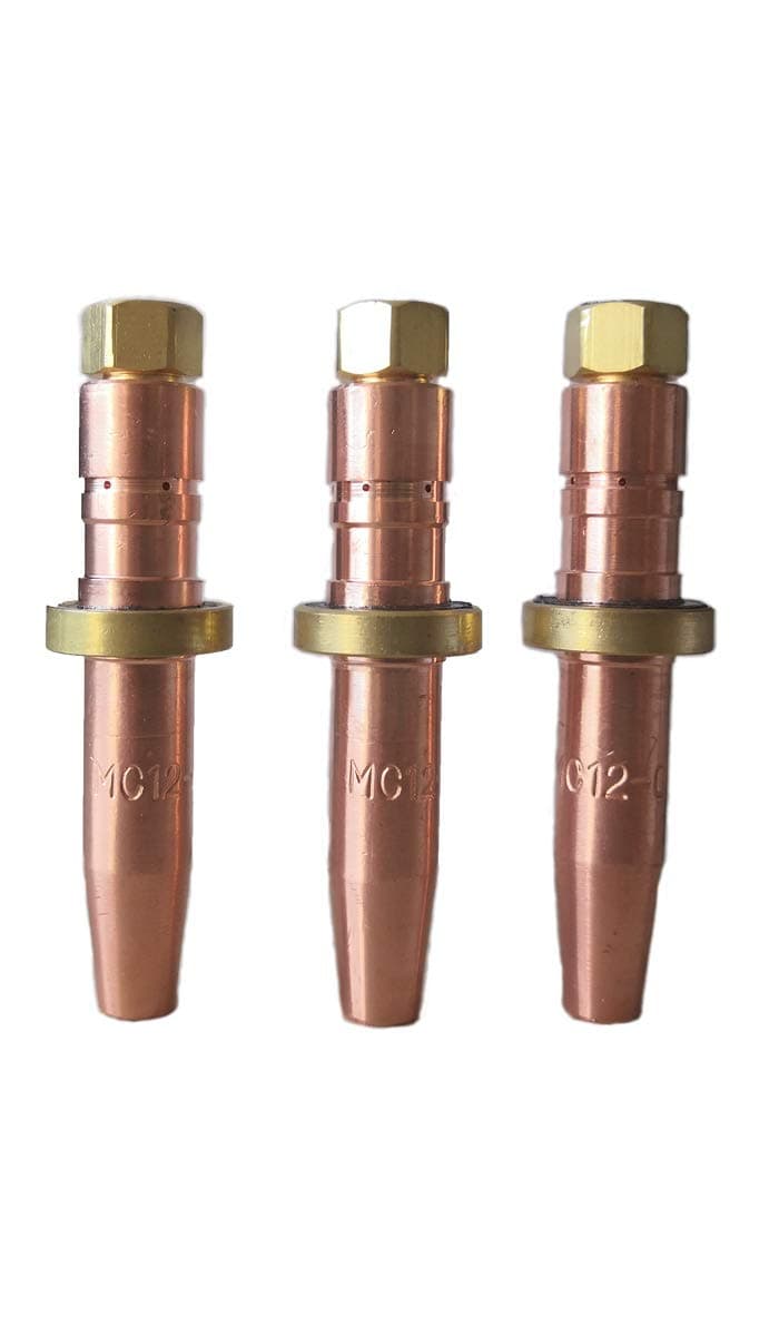 Smith Style Acetylene Torch Cutting Tips MC12-0,MC12-1,MC12-2,Lot of 3