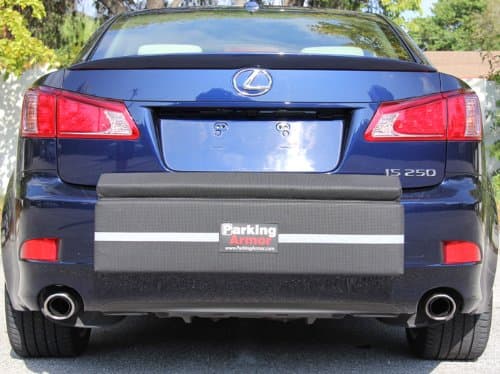 PARKING ARMOR - Indoor/Outdoor Ultimate Rear Bumper Protector, Widest Bumper Protection, Thickest Bumper Guard, Steel Reinforced Straps (3.6 Edition (36" Wide))