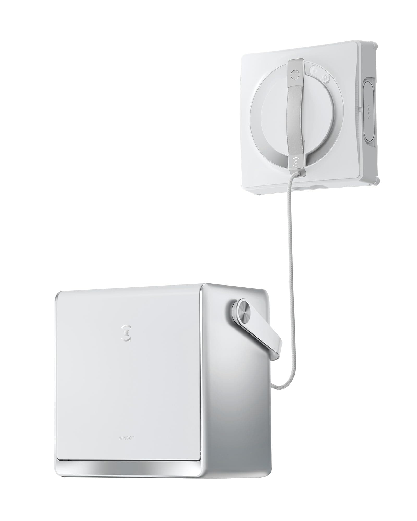 Winbot W2 Pro Omni Portable Window Cleaning Robot,Intelligent Cleaning with Three-Nozzle Wide-Angle Spray Technology,Win SLAM 4.0 Path Planning,Deep Edge Cleaning,5500Pa Suction Power,White