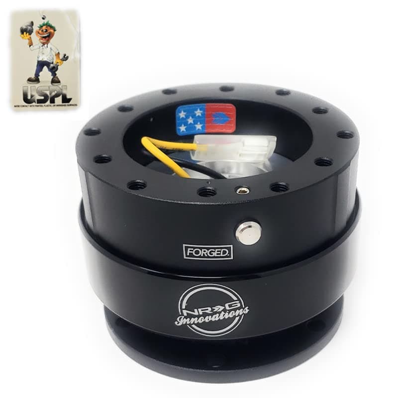 NEW NRG QUICK RELEASE GEN. 2.0 BLACK SRK-200BK + U.S. PERFORMANCE LAB AIR FRESHENER