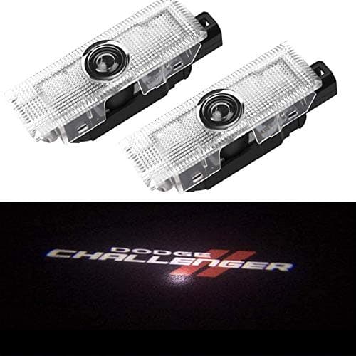 CHANONE LED Car Door Logo Dodge Challenger Projector Ghost Shadow Courtesy Light Welcome Light for Dodge Challenger Scat Pack RT SRT SXT GT SE (2 Pack)