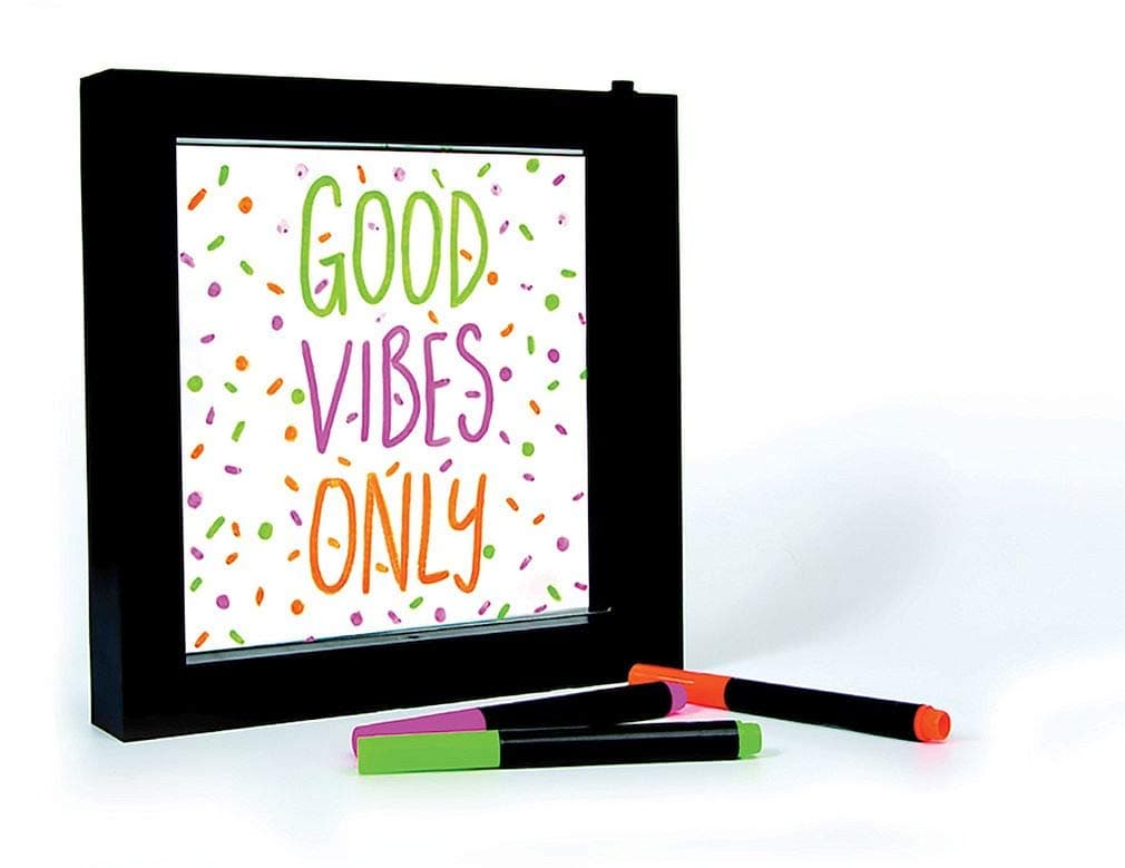 iscreamFizz Creations Neon Effect Customizable Write-On 9" Frame LED Accent Light
