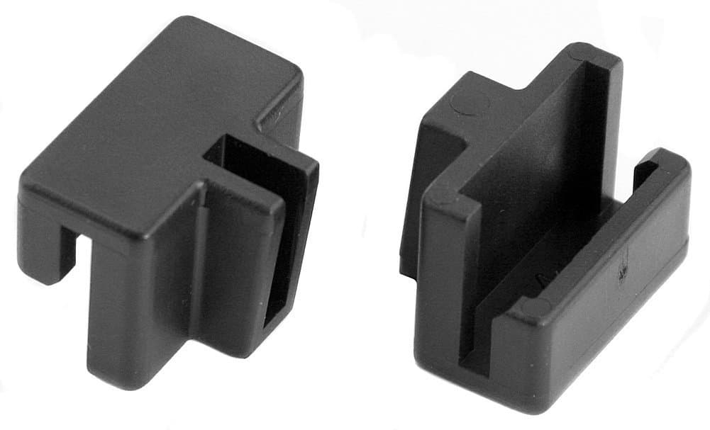 Platte River 943019, Hardware, Storage, Specialty Storage, Black Plastic Rail Clips, 8-Pack