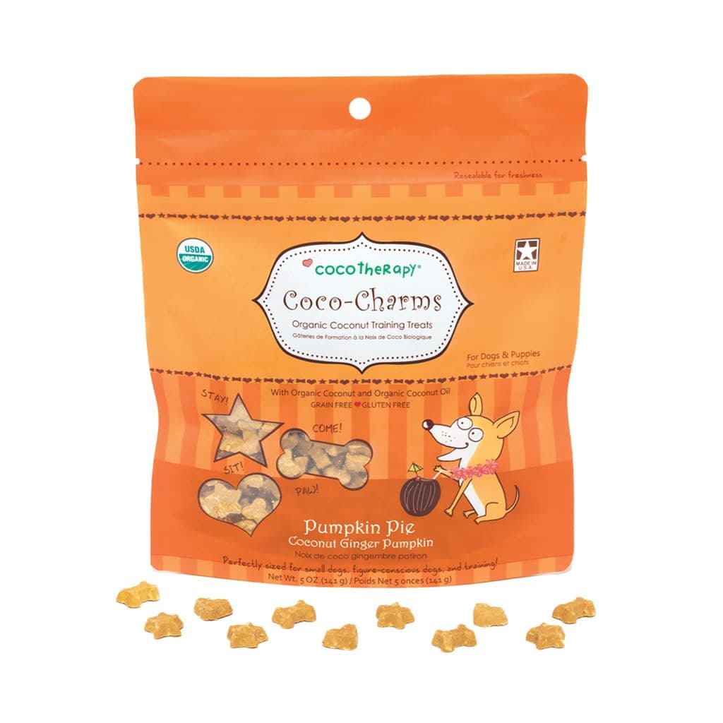 Coco-Charms Training Treats – Pumpkin Pie, (1 Pouch), 5 Oz.