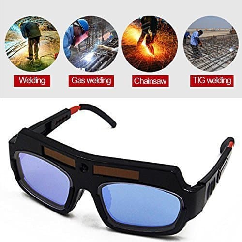 Black Solar Auto Darkening Welding Goggle Safety Protective Welding Glasses Mask Helmet Eyes Goggles Mask Anti-Flog Anti-glare Goggles