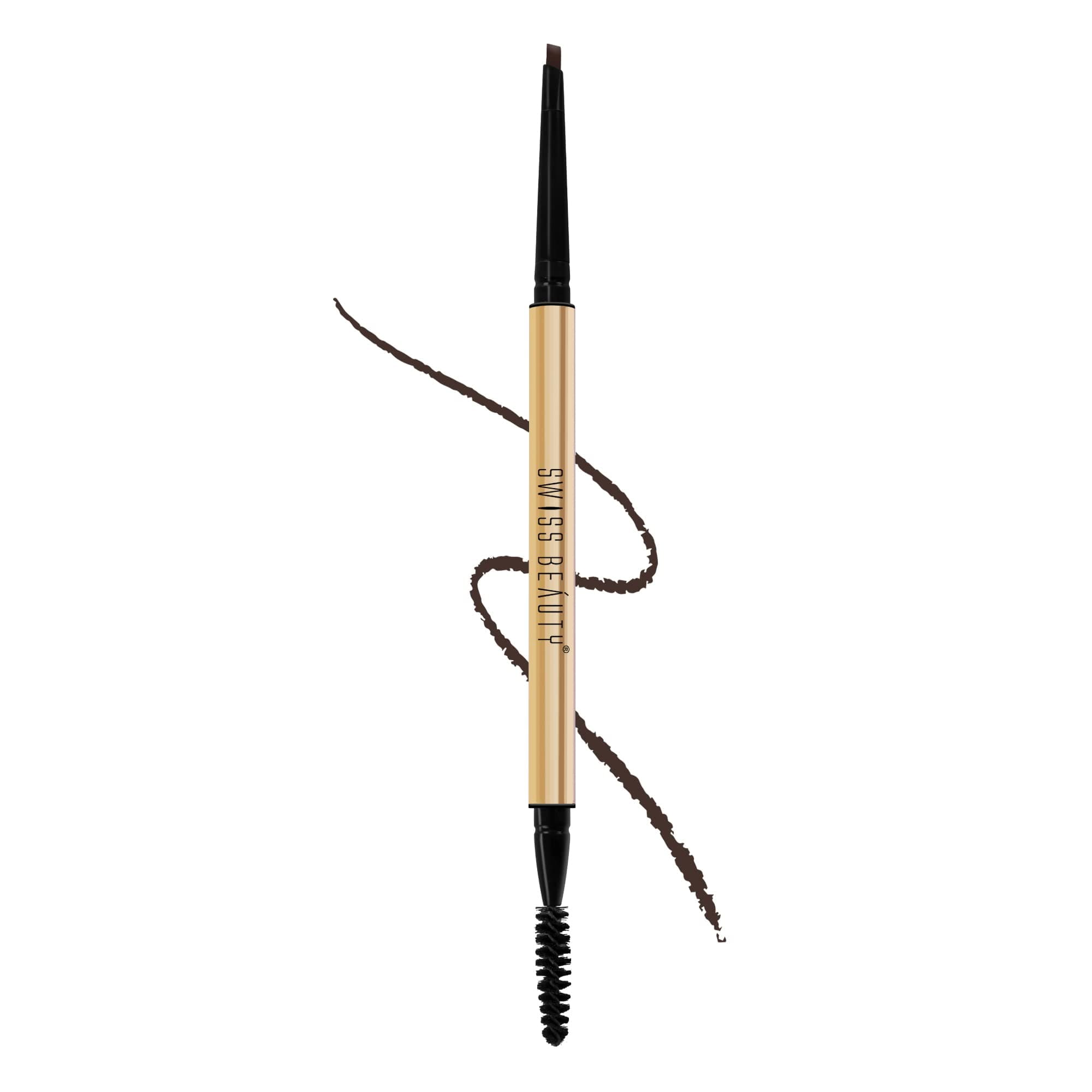 Swiss Beauty Micro Precision Eyebrow Pencil, 0.1g (Deep Brown)