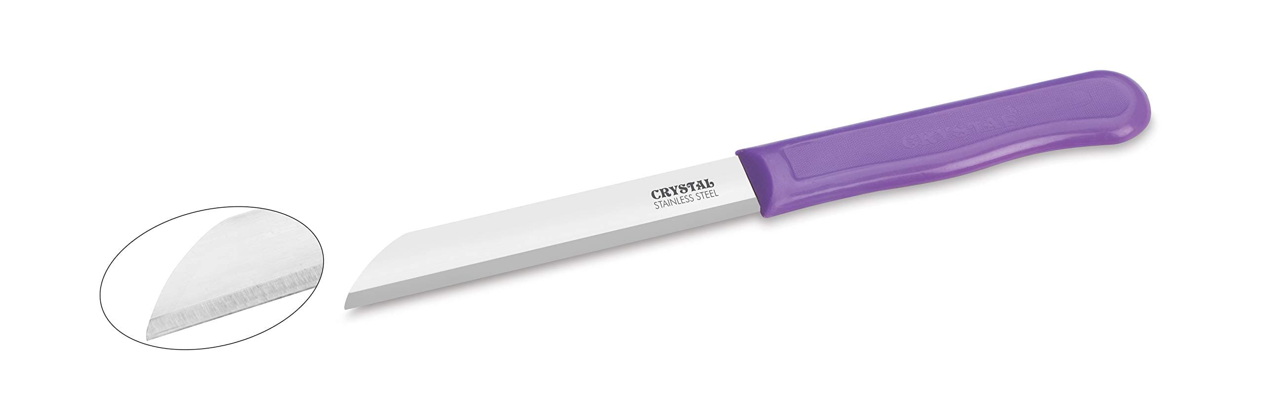 Crystal - CL011 Sleek Plain Edge Stainless Steel Knife, Multicolour