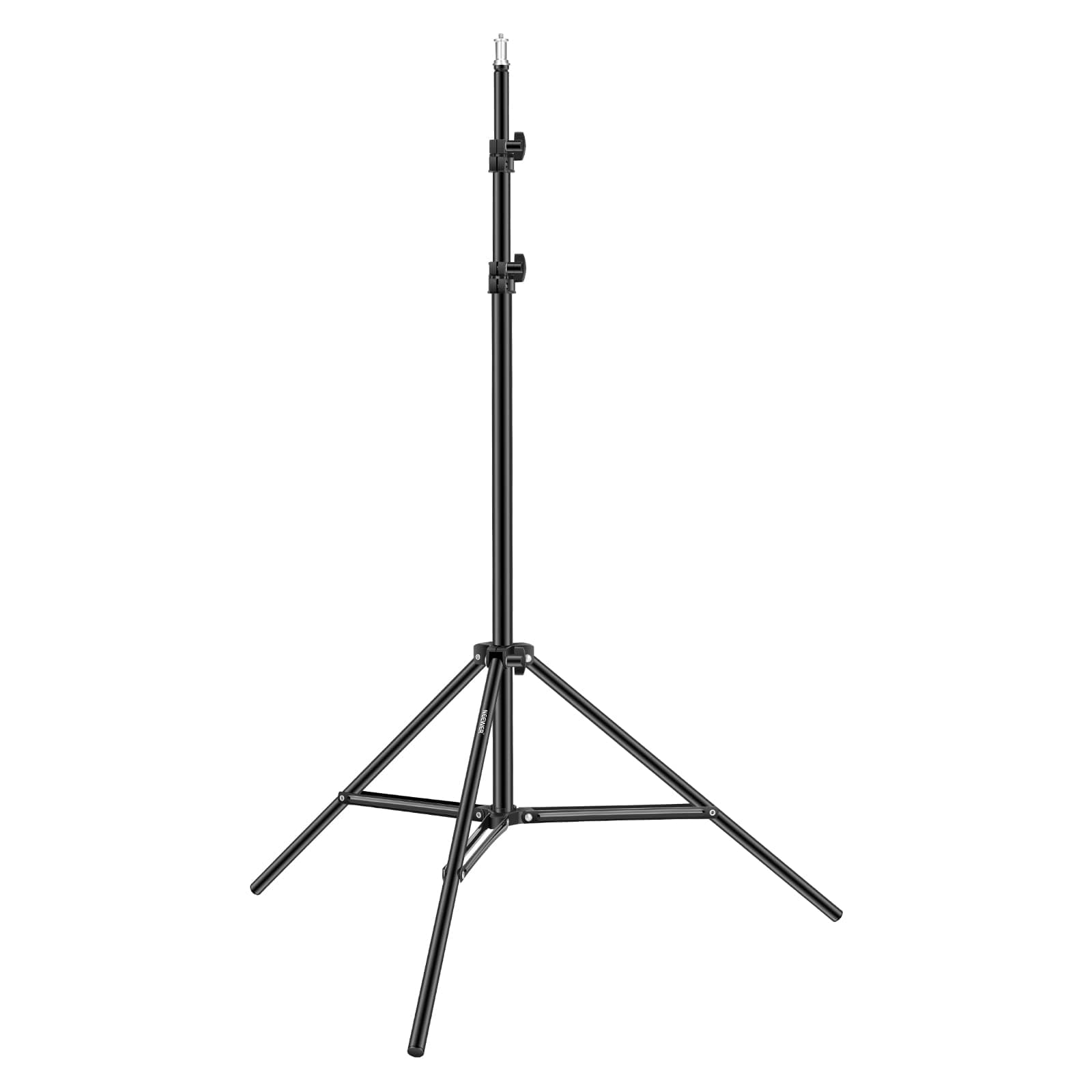 Photography Light Stand, 3 6.6ft/92 200cm Adjustable Sturdy Tripod Stand for Reflectors, Softboxes, Lights, Umbrellas, Load Capacity: 17.6lb/8kg, black, 6.5ft