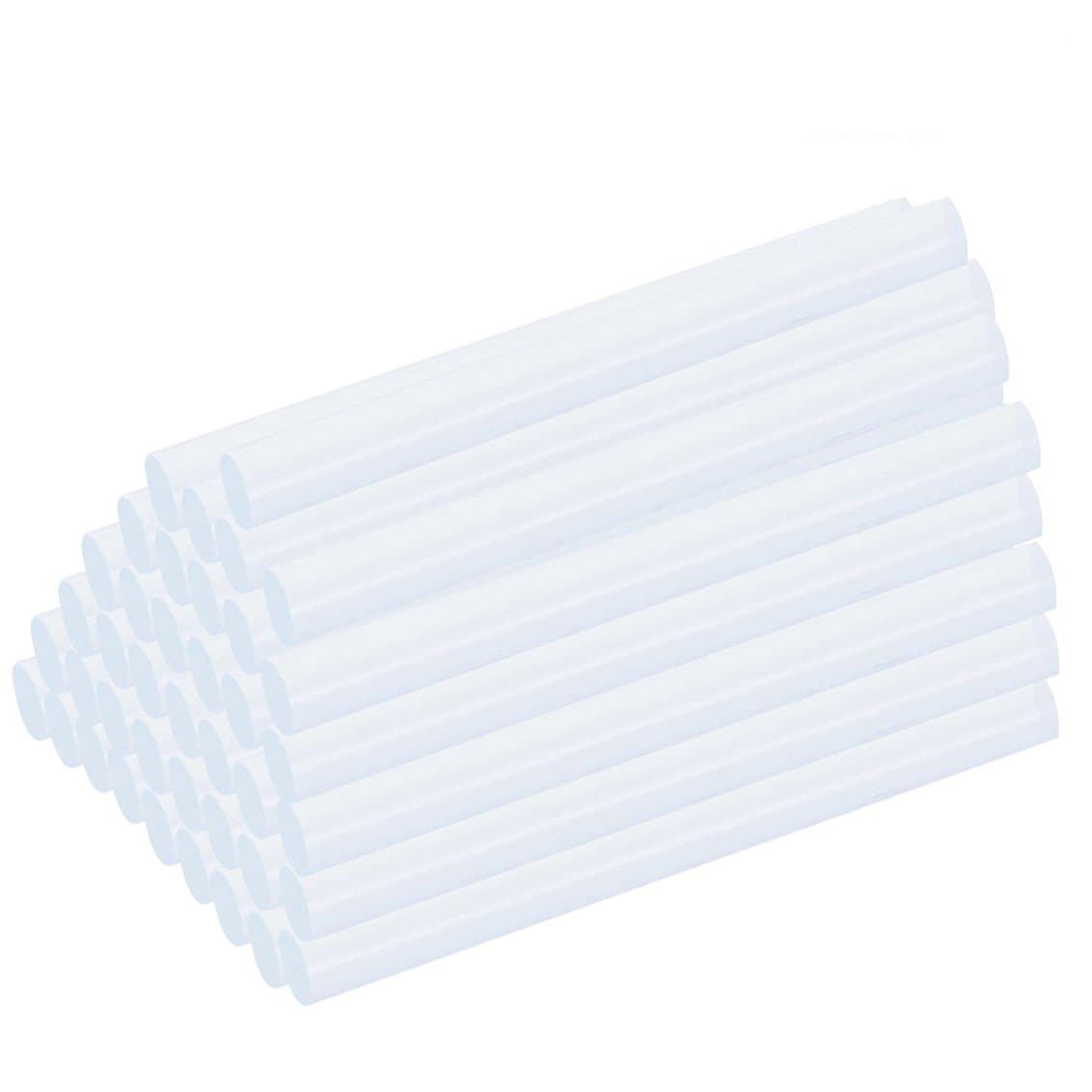 BAtech 50 Pcs 11mm Glue Sticks, Long Size Strong Adhesive Hot Glue Gun Sticks 11mm for Trigger Electic Hot Melt Glue Sticks 11mm x 200mm, Hot Melt Glue Sticks 11mm for Quick Drying