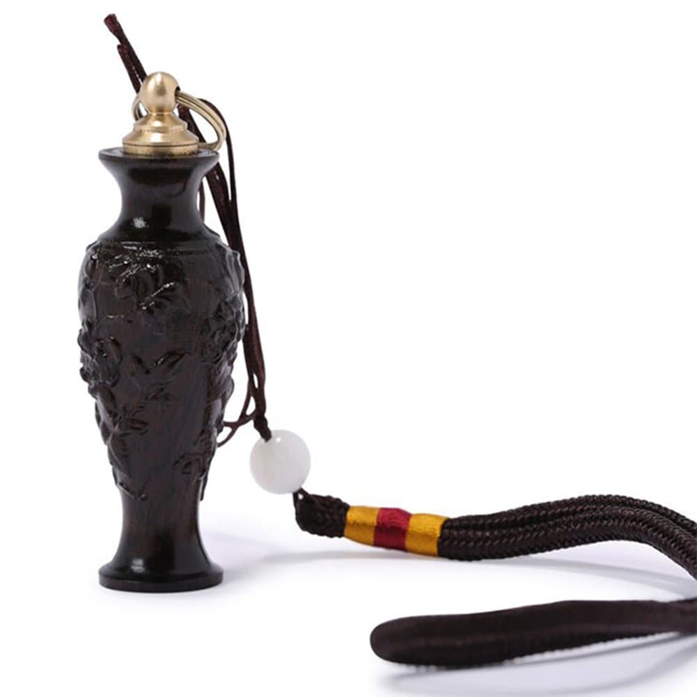 Whchiy Snuff Bottle with Exquisite Carving Pattern Portable Toothpick Holders Container