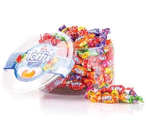 Toffix Assorted Fruity Filled Center Filled Hard Candy with Real Fruit Juice (2 LB)