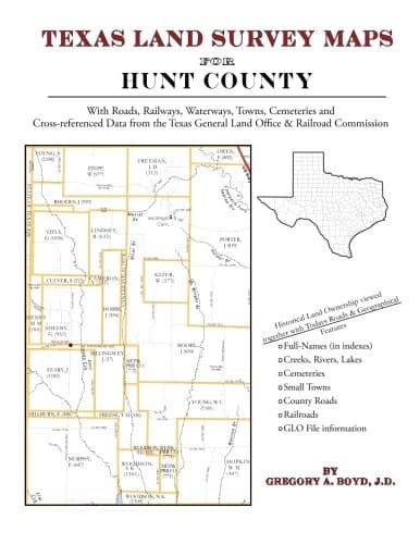 Texas Land Survey Maps for Hunt County