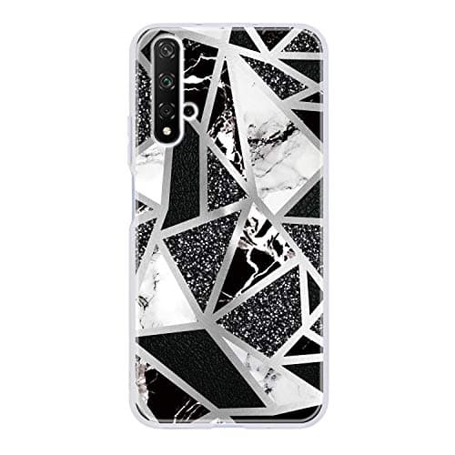 NEXCURIO Marble Silicone Case for Huawei nova 5T / Honor 20, Shockproof Anti-Scratch Shock Absorption Protective Cover Case for Huawei nova 5T - NEQXU010576 N3