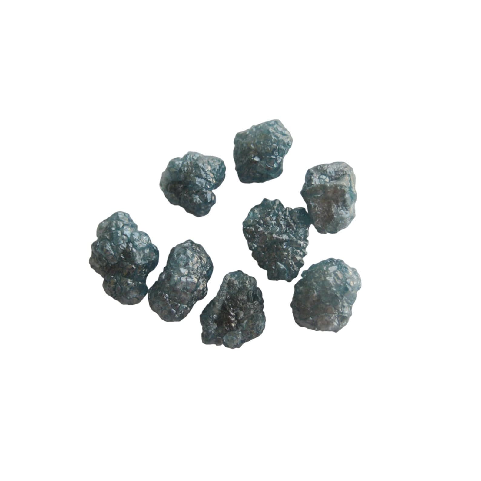 Women's 6mm Blue Diamond, Raw Diamond, Rough Diamond, Uncut Diamond, Loose Diamond, Blue Rough Diamond For Jewelry (1Pc To 10Pc Options)