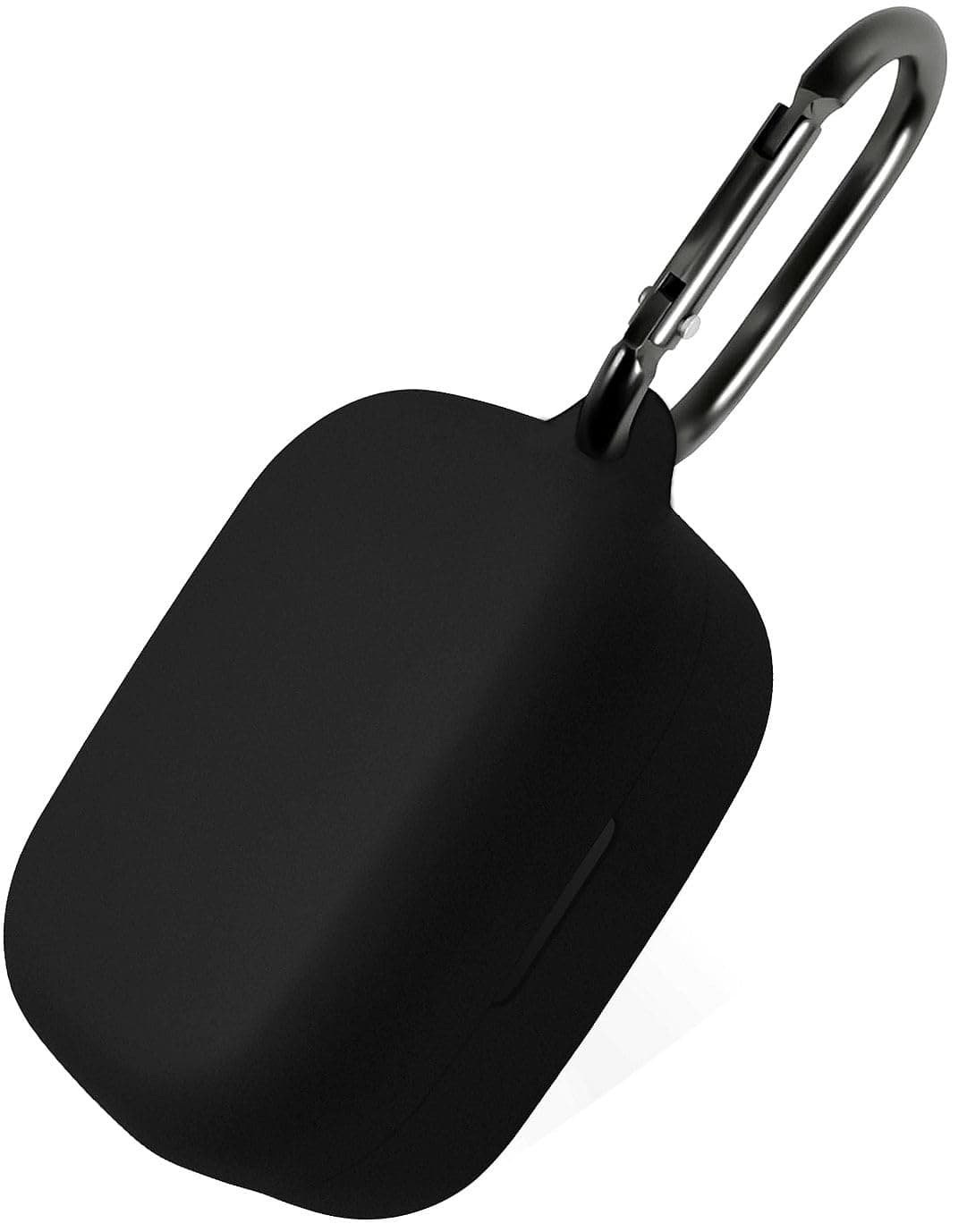 Geiomoo Silicone Case Compatible with Bang Olufsen Beoplay EX, Protective Cover with Carabiner (Black)