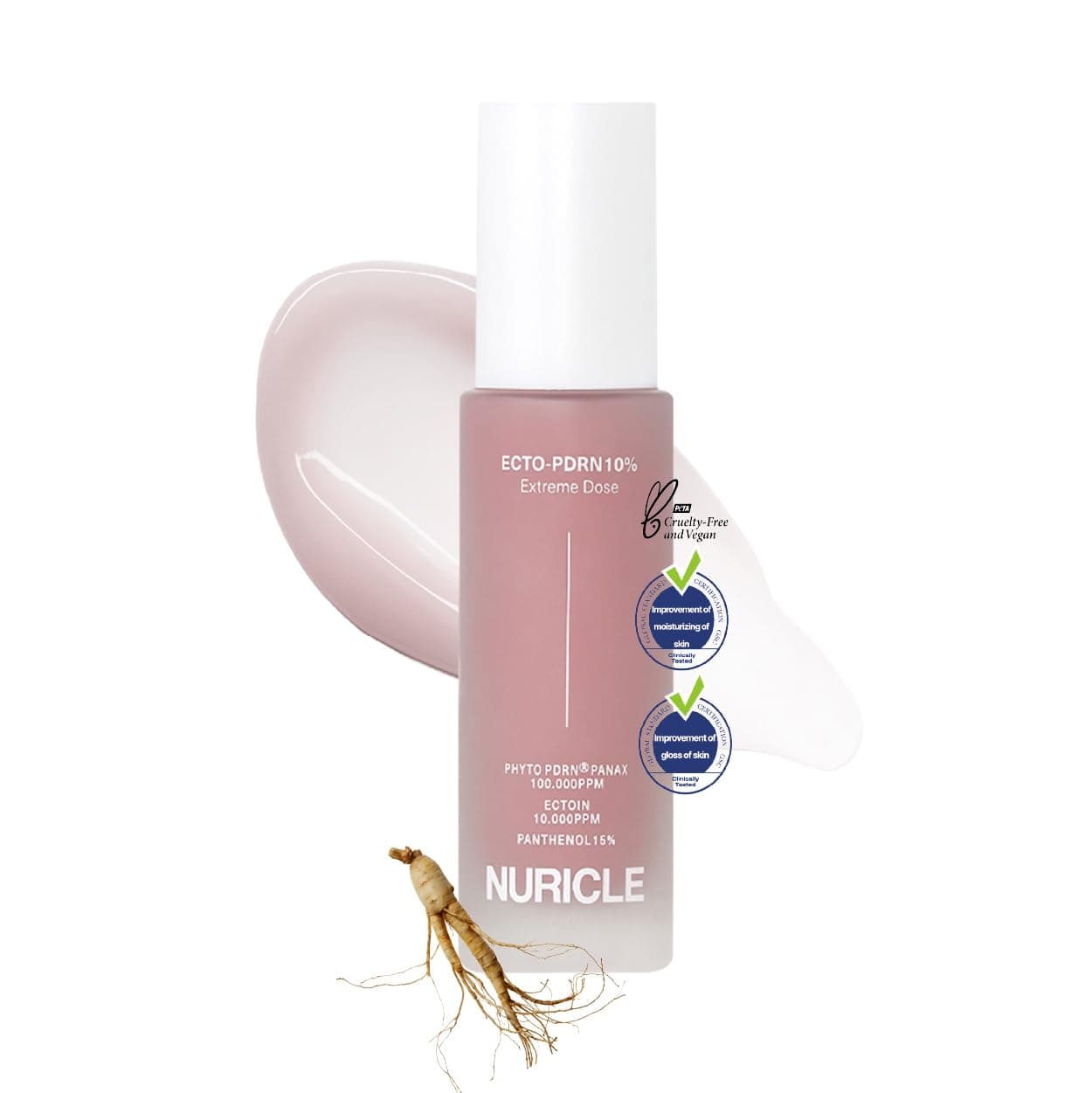 ECTO-PDRN 10% Extreme Dose 30ml (1.014 fl.oz) Korean Anti-Aging Serum with Vegan PDRN, Ectoin & Panthenol