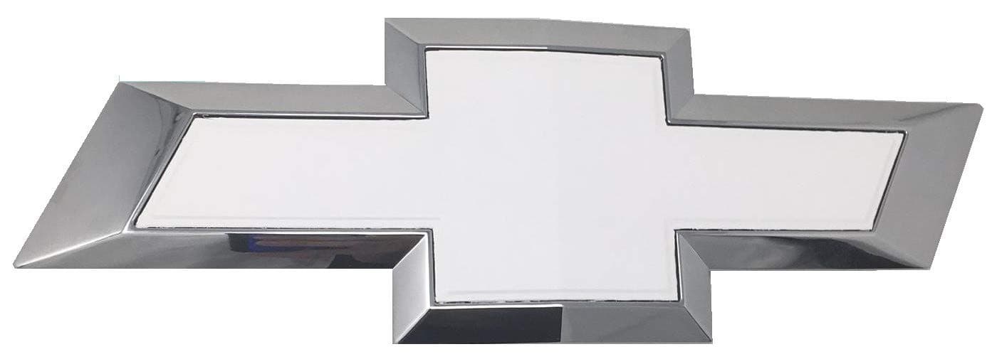 Qbc Craft Chevy Bowtie Emblem Vinyl Overlay (3 Pack) Matte White 3M Cut-Your-Own Car Wrap Kit DIY GM Symbol Logo Easy to Install air Release Film 12” x 4” Sheets (x3)