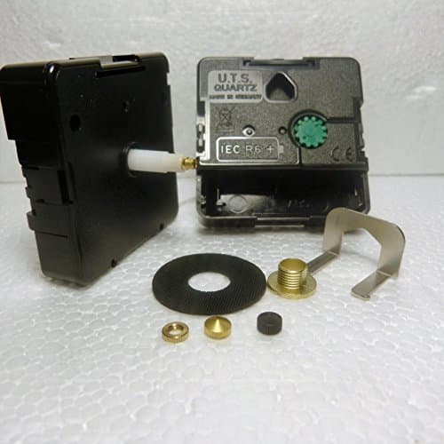 New Replacement UTS High Torque Euroshaft Quartz Clock Movement (Shaft Length 20mm) (Minute Hand Fixing Nut Gold Open)