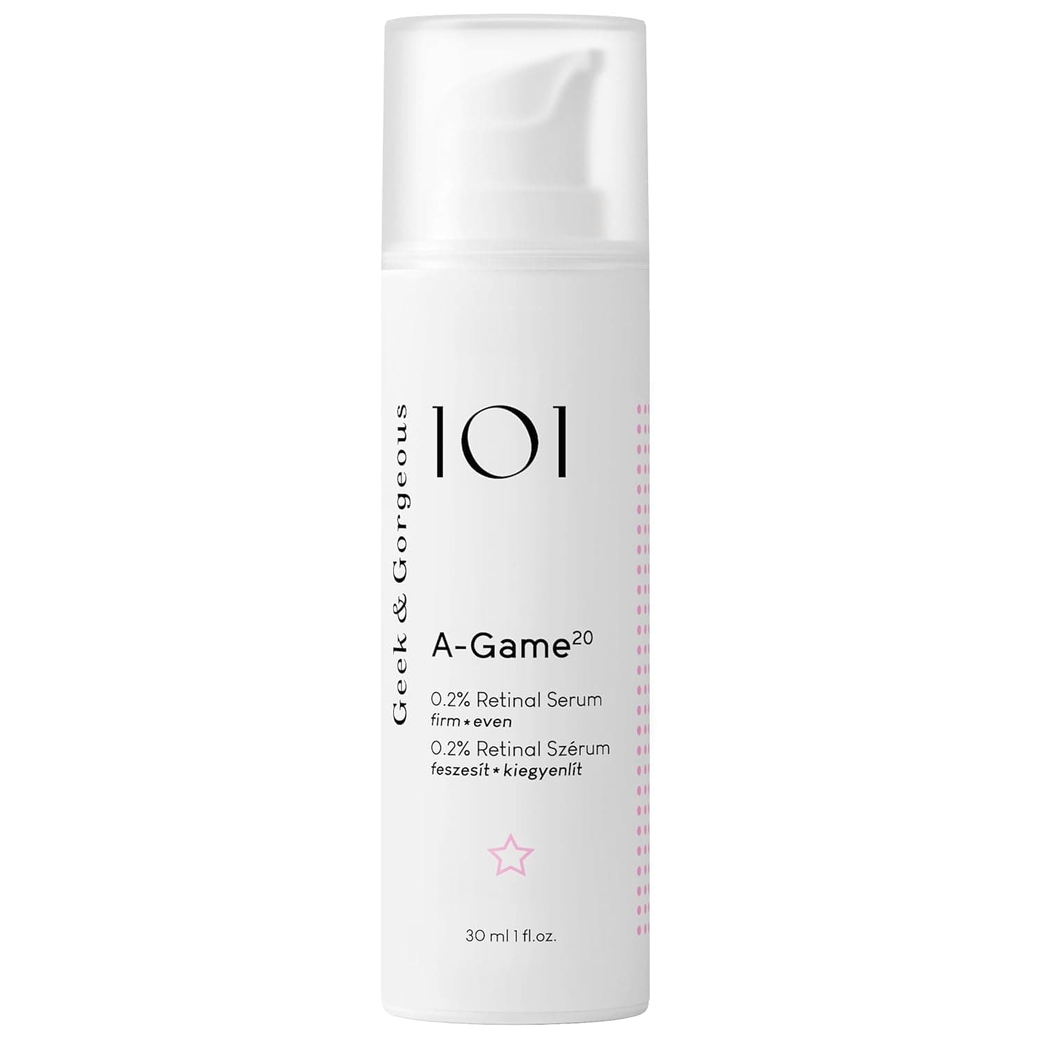 A-Game 20 – 0.2% Retinal Serum – Advanced Anti-Aging Vitamin A Night Serum – Reduces Wrinkles, Smooths Skin & Boosts Collagen – For Experienced Retinoid Users – 1 oz