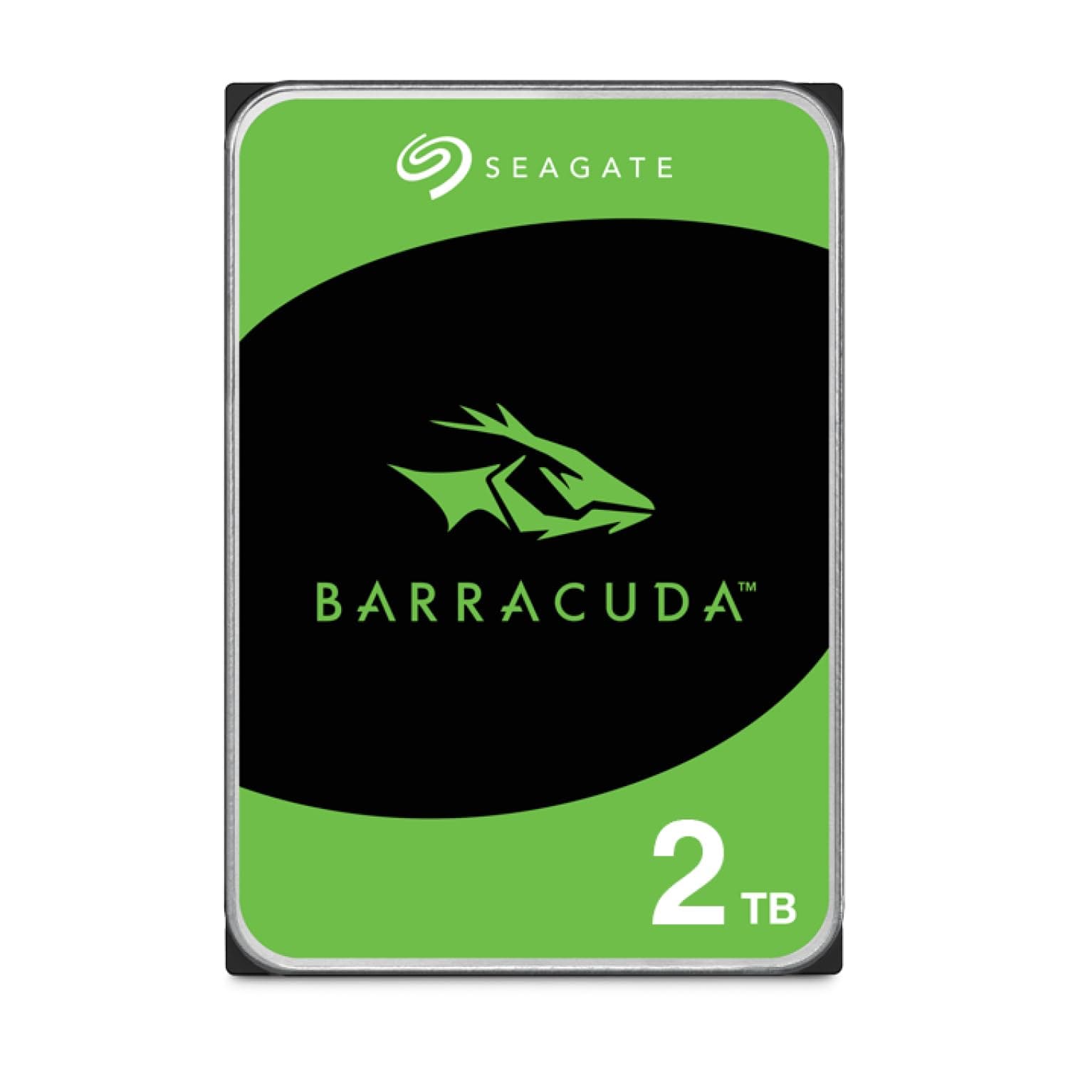 Seagate BarraCuda 2TB, Internal Hard Drive, 3.5 Inch, SATA 6GB/s, 7.200 RPM, 64MB Cache, for Computer Desktop PC, FFP (ST2000DMZ08)