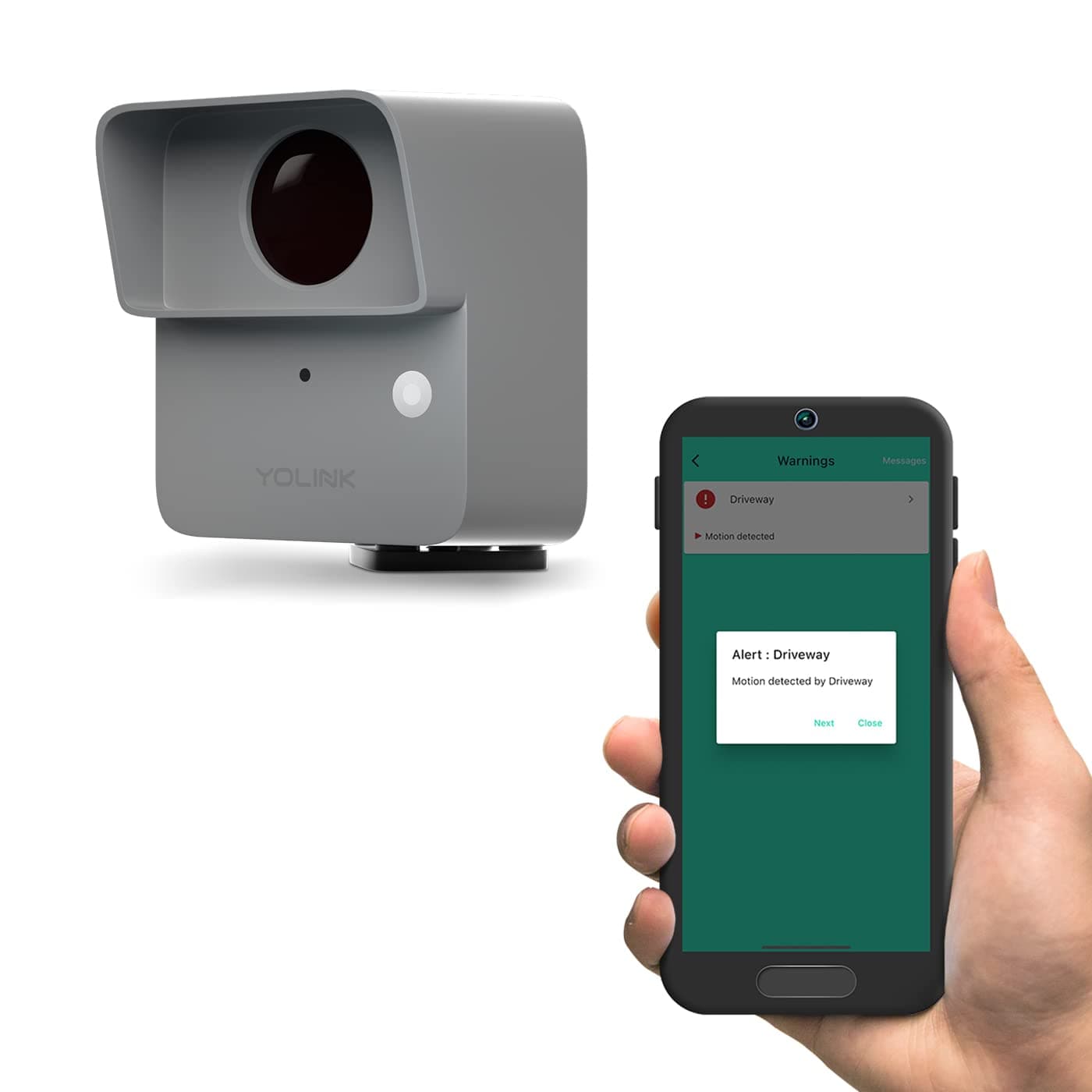 LoRa Smart Outdoor Motion Detector Sensor, Driveway Alert, Property Invasion/Tresspassing Detector, 1/4 Mile Open Air Range, Email/SMS/Push Alerts, Alexa, IFTTT, Home Assistant (Hub Required)