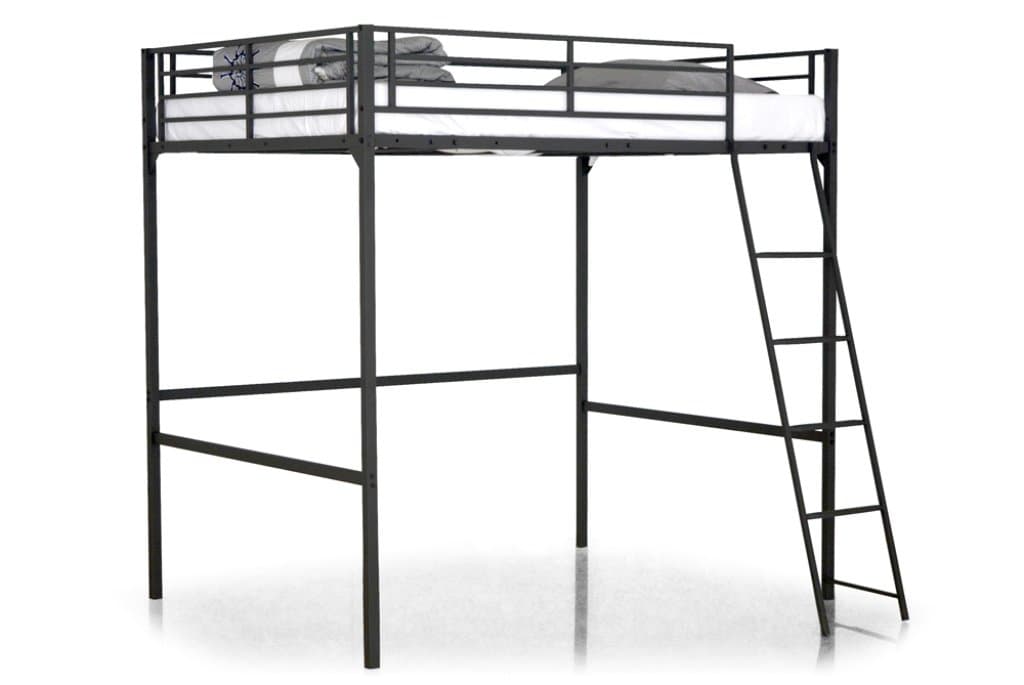 Swithome Grafik High Sleeper Bed, 140 x 190 cm, Anthracite
