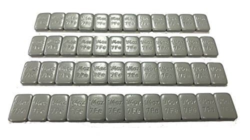1/4oz Grey Steel Adhesive Backed Wheel Weights 48 pcs