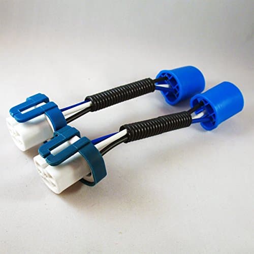 AutoTechSalon 9004 to 9007 Plug and Play Halogen Bulb Conversion Wiring Harness Sockets HiTemp 100w (1 Pair)