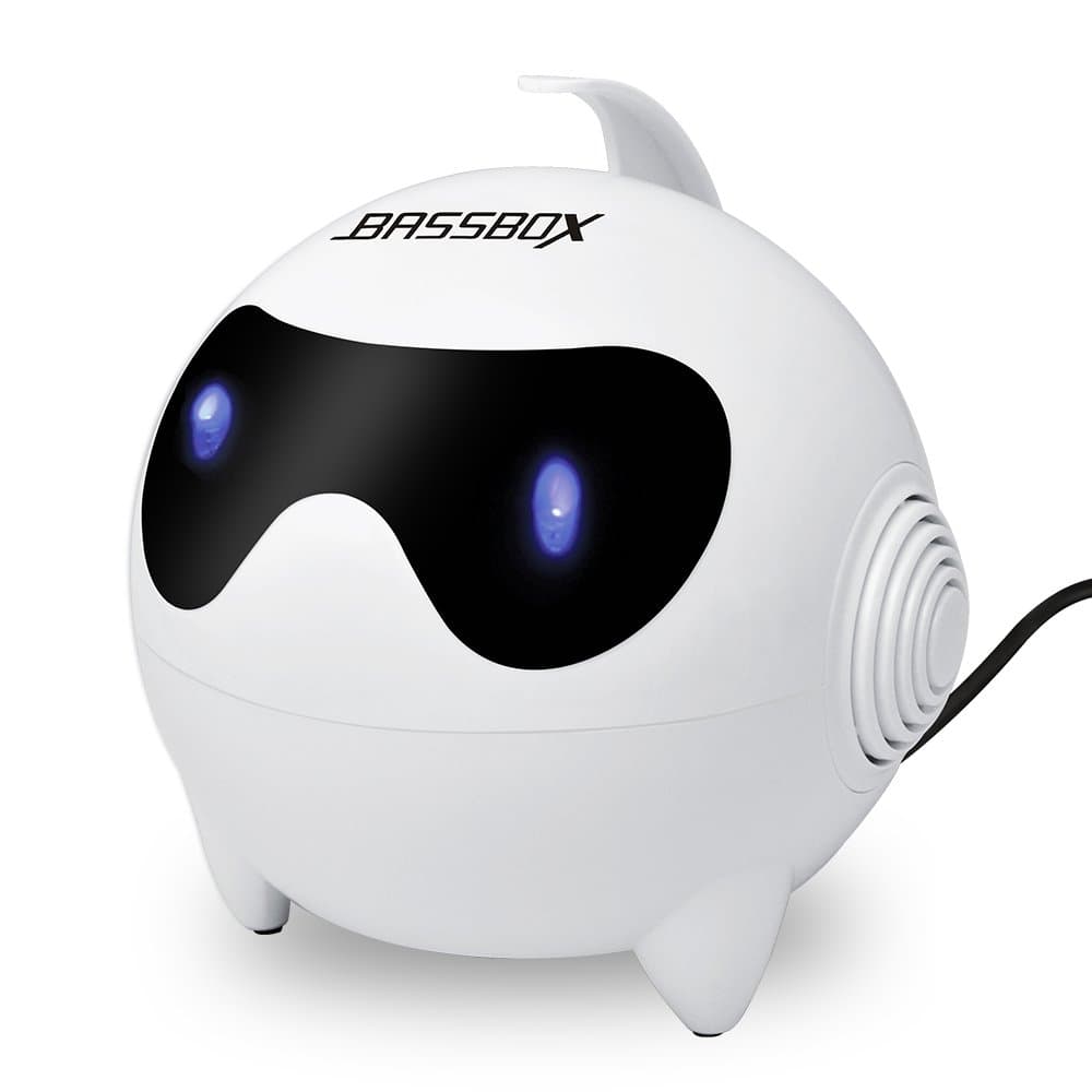 BASSBOX Computer Speakers,USB Wired Powered Multimedia Speakers with Stereo Sound for Mac PC Desktop Laptop Cellphone Tablets