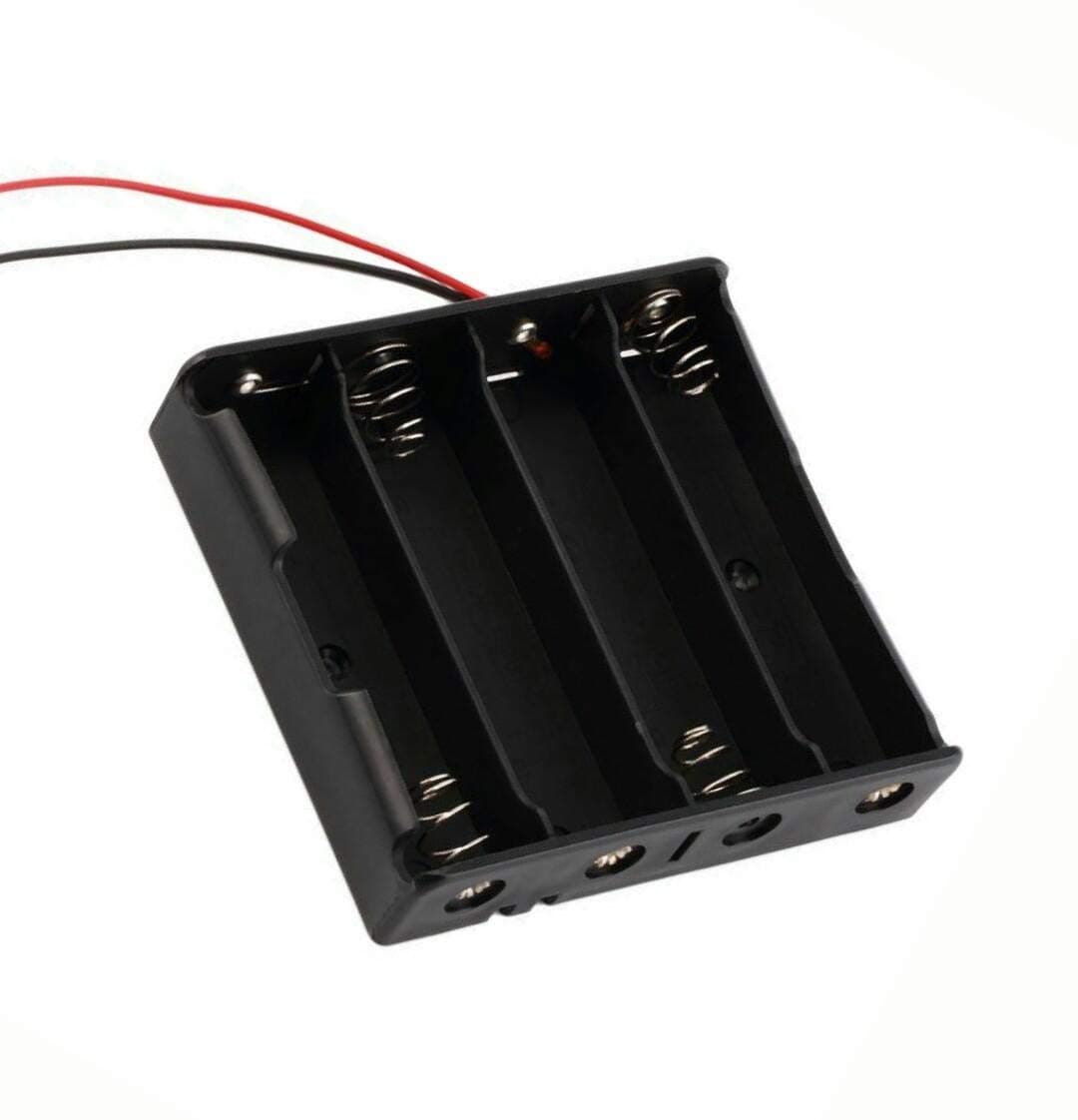 4x DIY Battery Grip Li-ion 18650 Storage Case Box Holder with Wire Leads