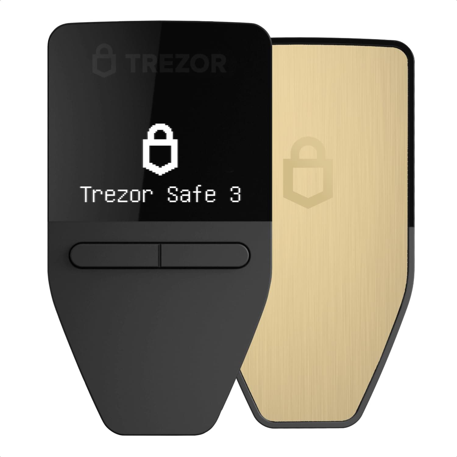 Trezor Safe 3 - Passphrase & Secure Element Protected Crypto Hardware Wallet - Buy, Store, Manage Digital Assets Simply and Safely (Solar Gold)