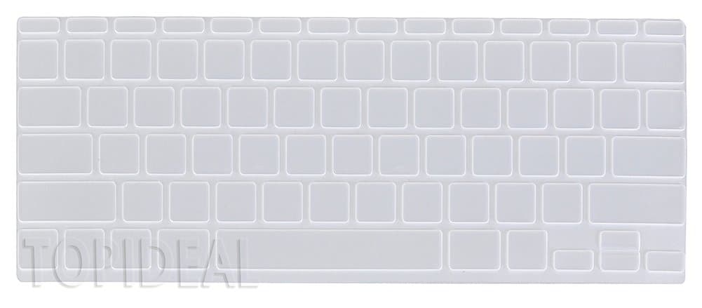 TOPIDEAL Keyboard Silicone Skin Cover Protector for Apple Macbook Air 11" (USA Keyboard Layout) - Clear