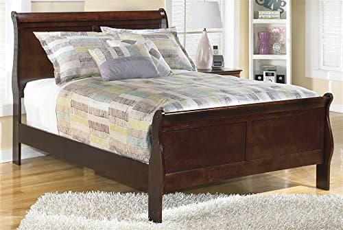 Ashley Express Full Sleigh Bed in Dark Brown Finish