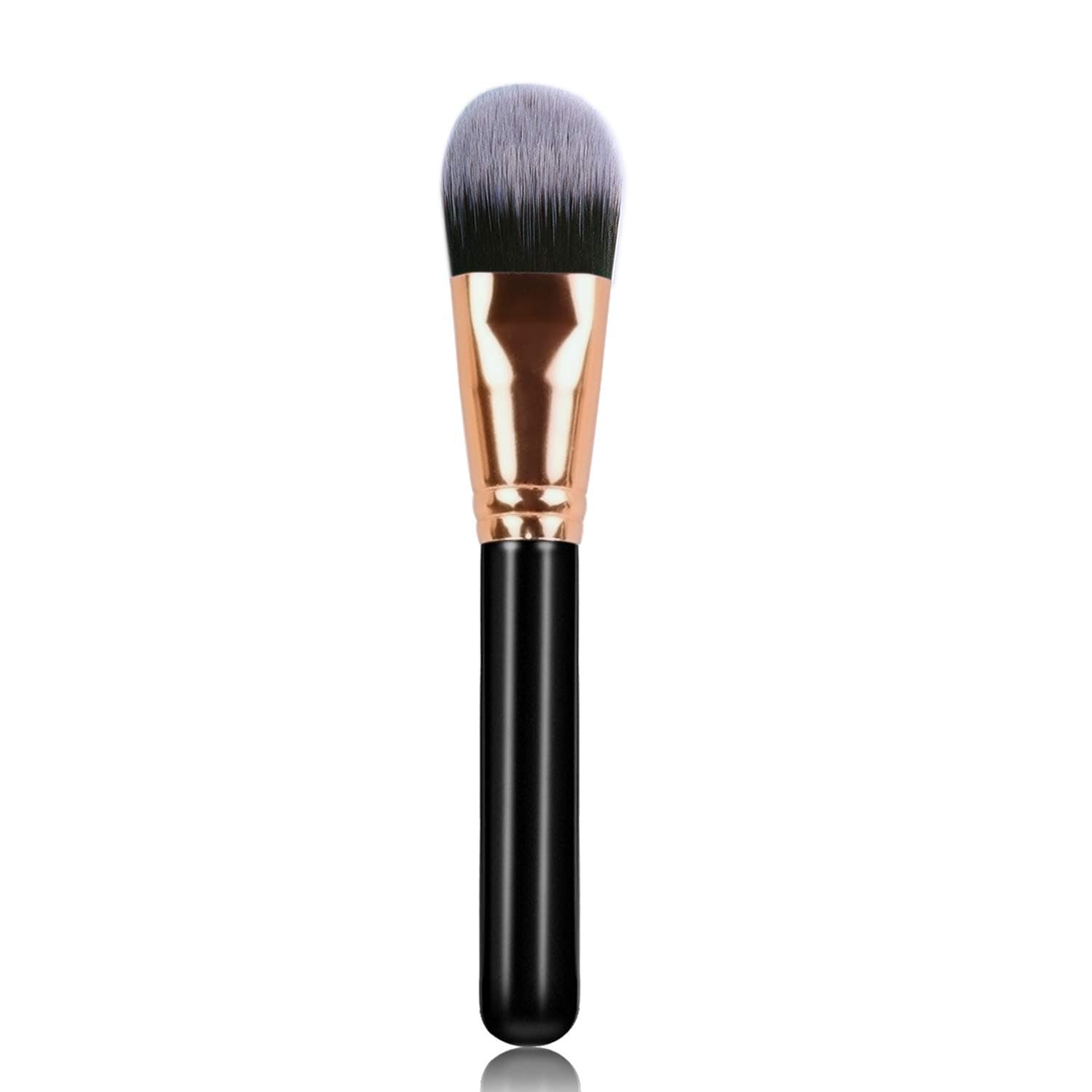 Hanamichi Foundation Makeup Brush Flat Top Kabuki for Face - Perfect For Blending Liquid, Cream or Flawless Cosmetics - Buffing, Stippling, Concealer - Premium Quality Synthetic Dense Bristles