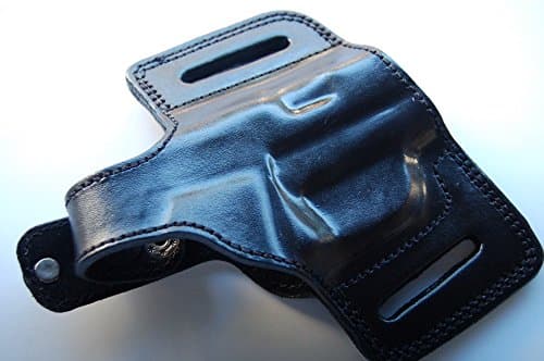 Leather Belt Thumb Break Holster for Beretta Cheetah 84F 85F 85FS 86,87 BB (R.H) Black Tan