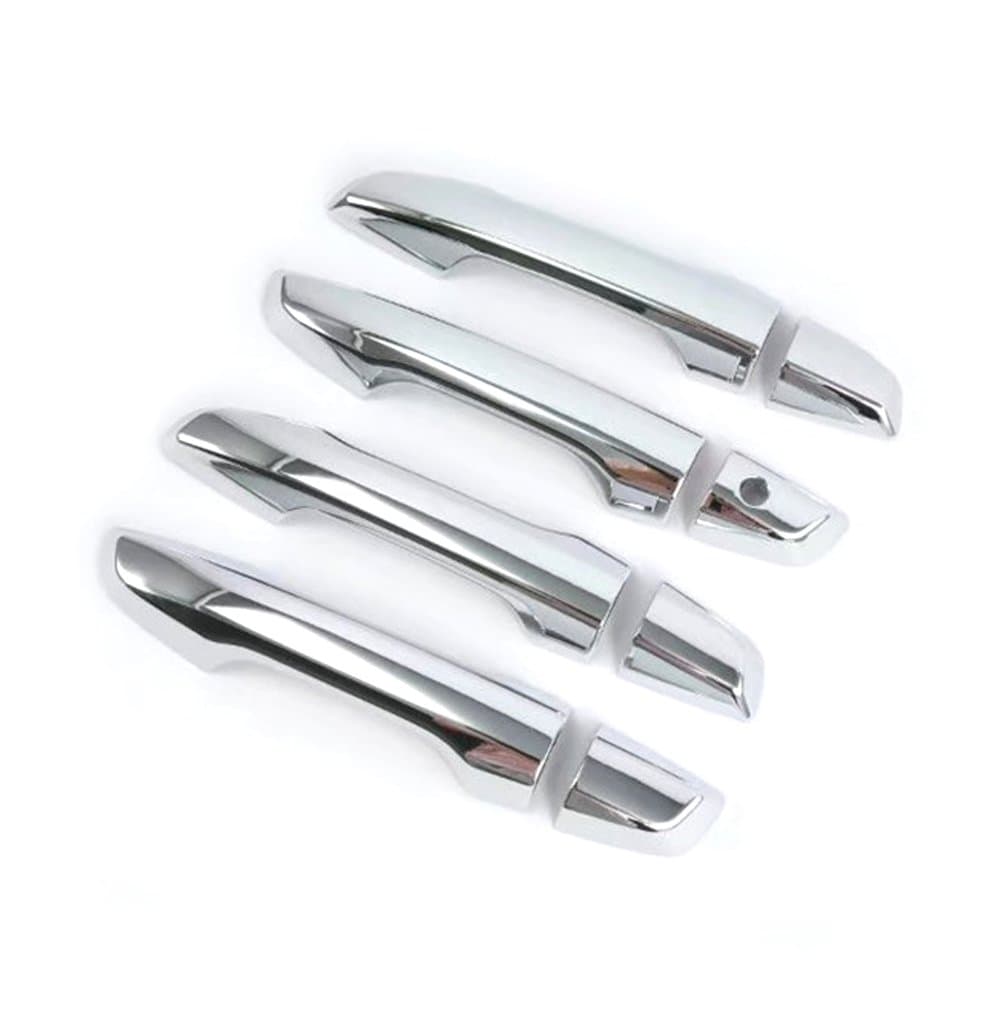 Chrome Door Handle Covers, Side Door Handle Hardware fit for Honda 2017 2018 CRV Handle Bomb Trim,Pack of 4 Pieces of Exterior Door Handle Protector for 1 Keys Holes