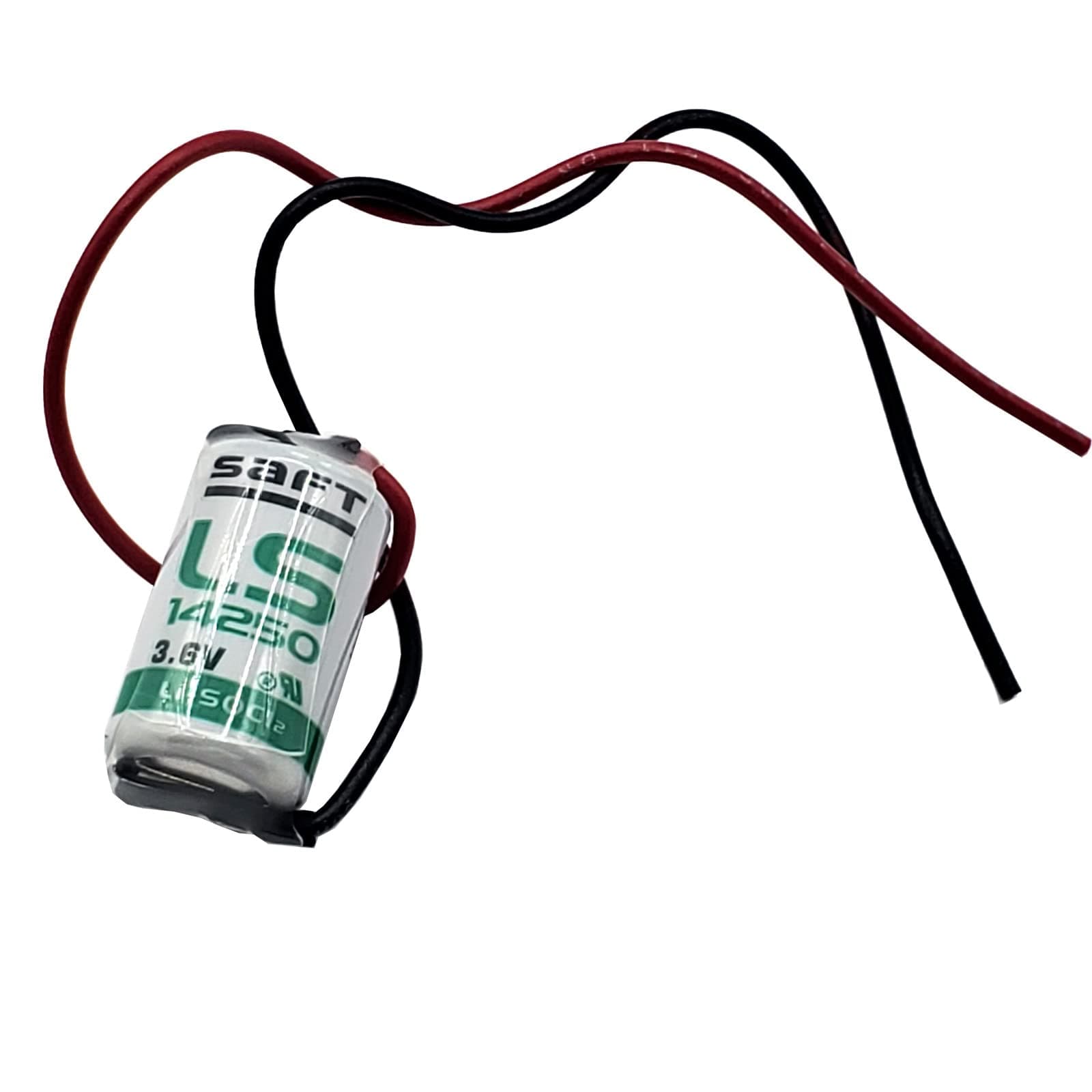 SAFT LS14250_WIRE 1/2AA Battery Wire 3.6V 1200mAh Lithium for Patient Monitoring, RFID Tracking, Asset Tracking, Locator Beacons, Data Collection, AMR Add-ons MFG PN: 700053 NSN: 6135-01-669-4691