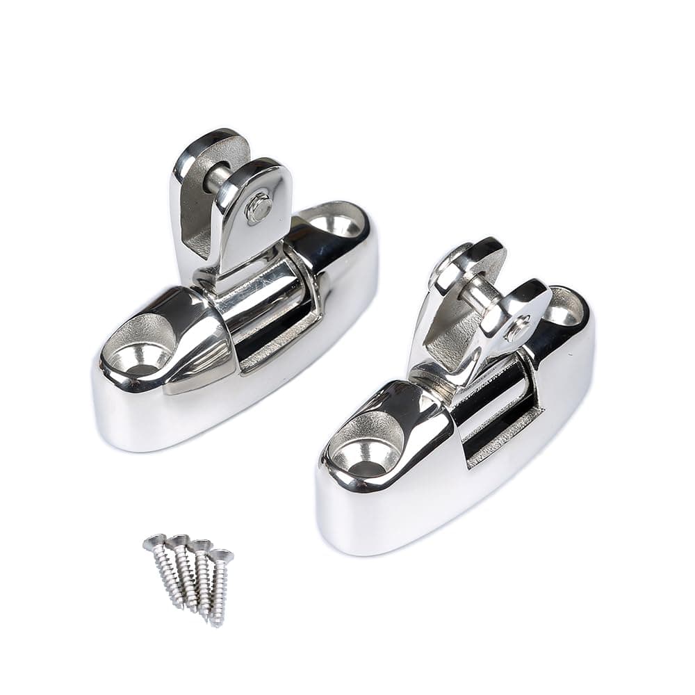 Thorn Boat Bimini Top Deck Swivel Hinge Mount 316 Stainless Steel Pack of 2
