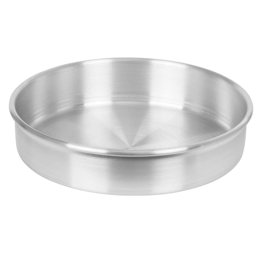 Tezzorio Aluminum Round Cake Pan, 9" x 2" Smooth-Sided Nonstick Layer Cake Pan, Professional Bakeware