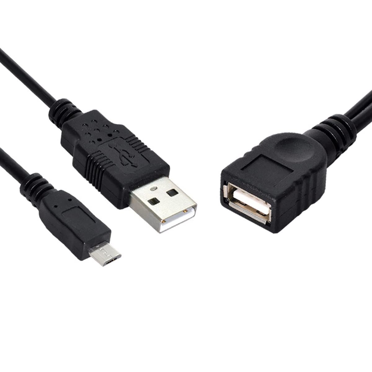 chenyang Micro USB 2.0 OTG to USB2.0 Female Host Flash Disk Cable with USB Power for Phone Tablet
