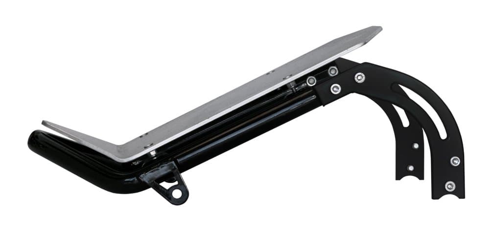 Rucksters 7973-01 RX Billet Seat Frame (Black/Black) with Hardware; Honda Ruckus/Zoomer