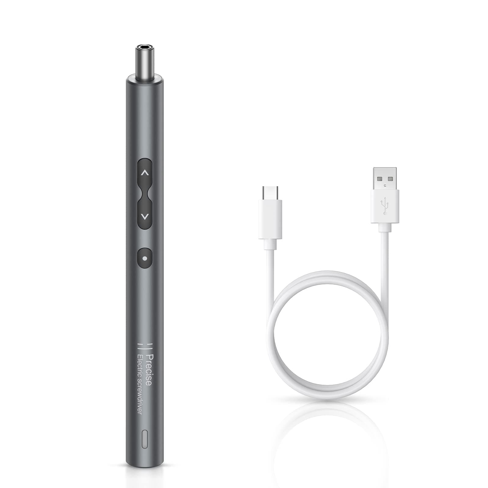 BrifitSingle Precision Screwdriver, Handle Precision Mini Power Screwdrivers with LED Lights, Cordless Torque Portable Magnetic Repair Tool Kit with USB Cable, for Computers, Laptops, Phones, Watch