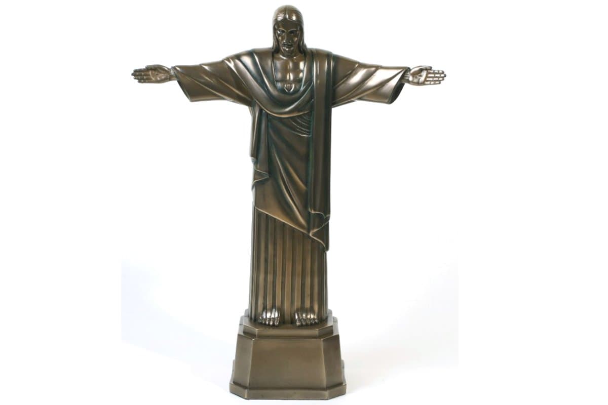 Pacific Giftware Christ The Redeemer Bronze Finish Statue Jesus