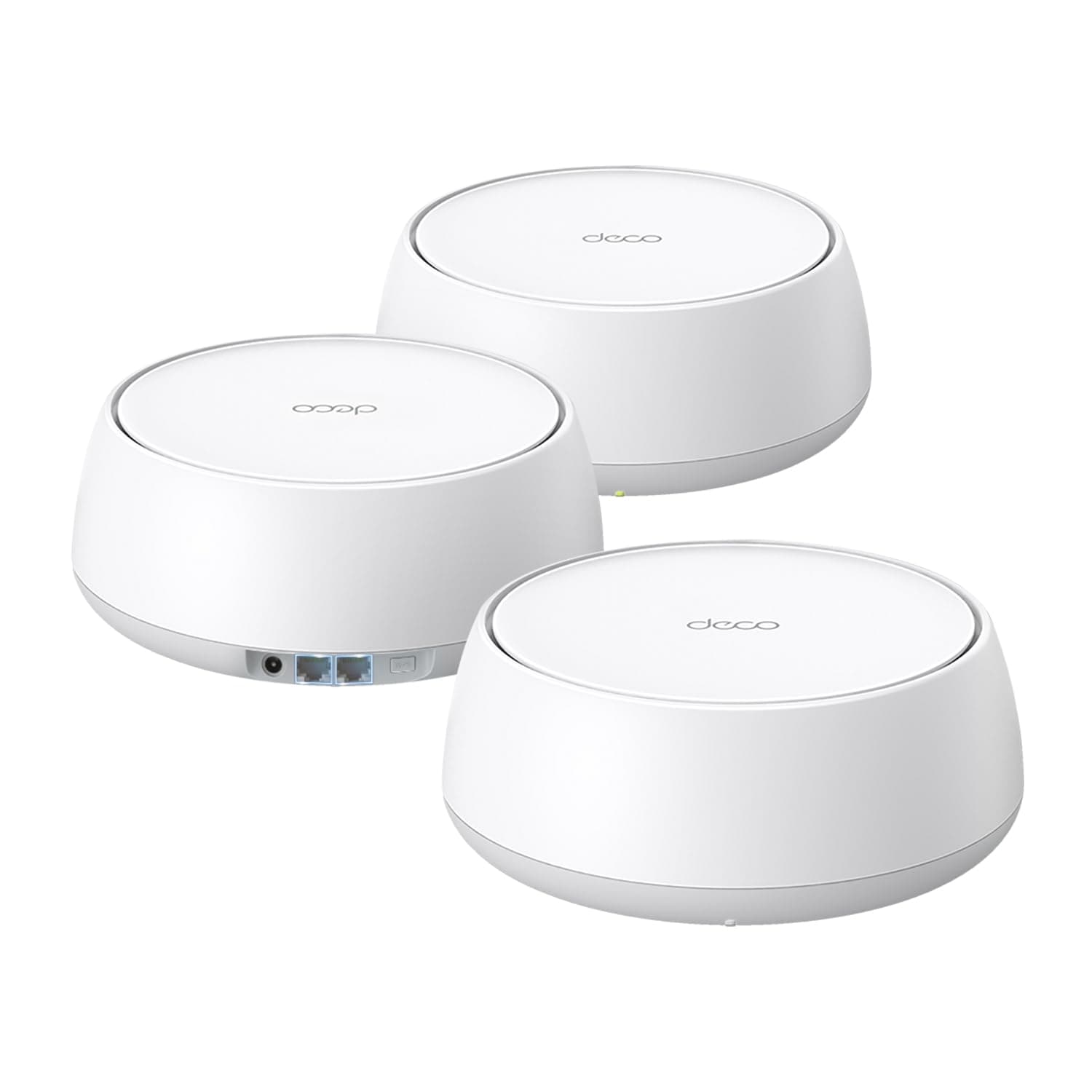 TP-Link Deco 7 BE25 Dual-Band BE5000 WiFi 7 Mesh Wi-Fi System | 4-Stream 5 Gbps, 240 Mhz | Covers up to 6,600 Sq.Ft | 2X 2.5G Ports Wired Backhaul | VPN,MLO, AI-Roaming, HomeShield, 3-Pack