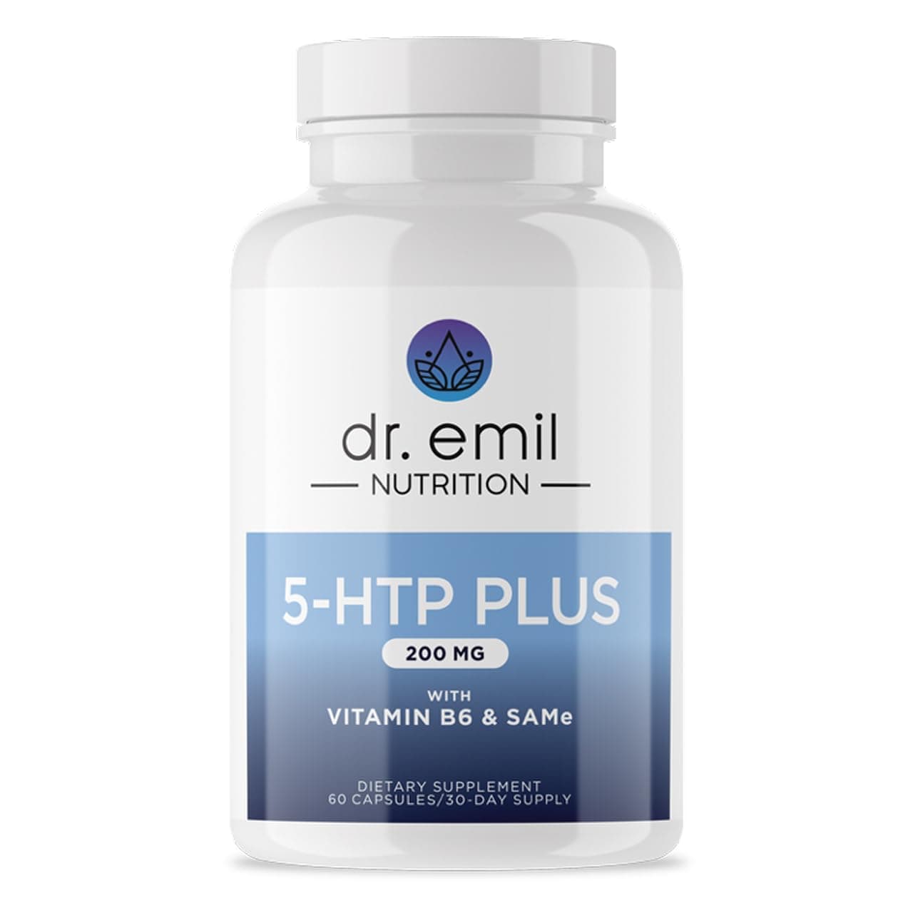 DR. EMIL NUTRITION 200 MG 5-HTP Plus with SAM-e to Maintain Normal Healthy Sleep and Create a Sense of Wellbeing - 5HTP Supplement with Vitamin B6-60 Vegan Capsules, 30 Servings