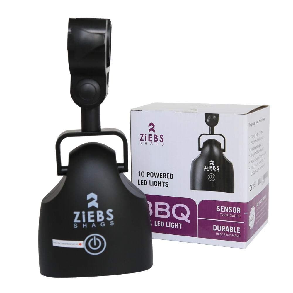 Barbecue Grill Light with 10 SuperBright LED Lights, 50000 Hours of Illumination, 360 degree Swivel Head, Touch Sensitive Power Button, Fully Adjustable Handle-"Know What You Are BBQing?"
