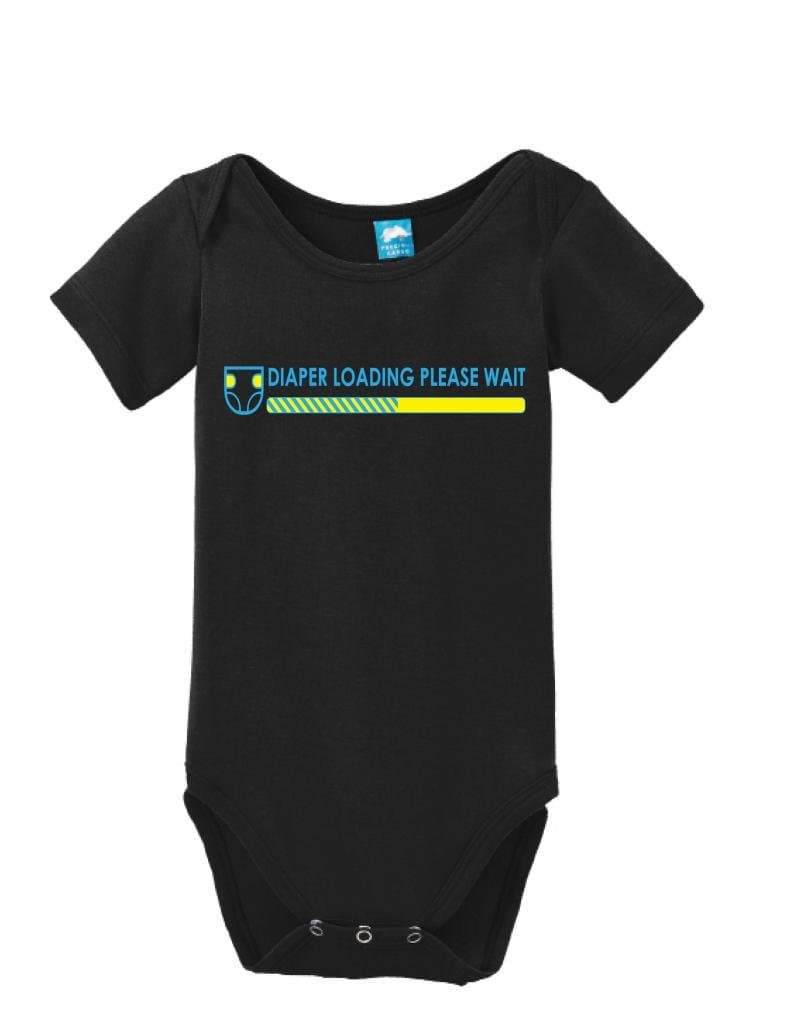 Sod Uniforms Diaper loading please wait Printed Infant Bodysuit Baby Romper Black 12-18 Month